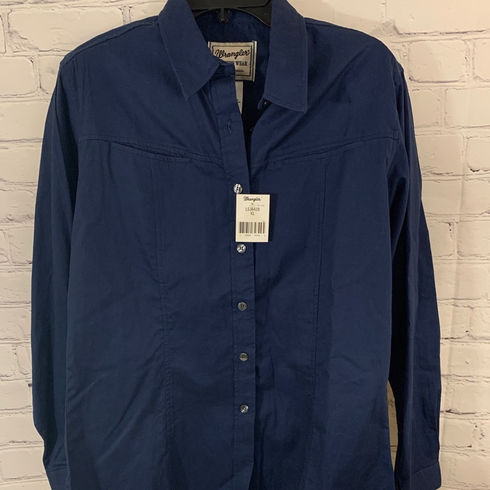 Wrangler Western Wear For Women XL Navy Blue